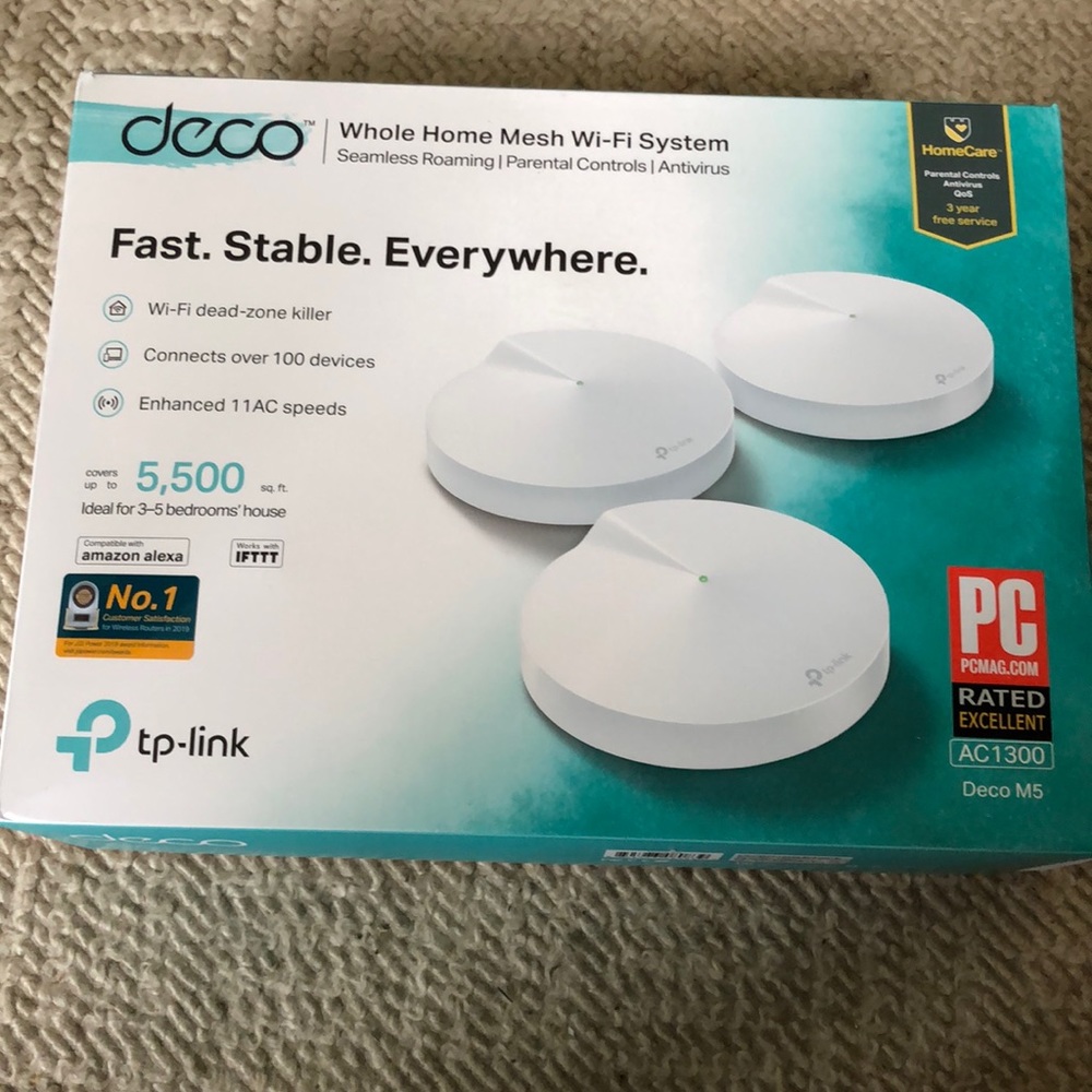 NWT Homecare Deco whole home mesh wi-fi system